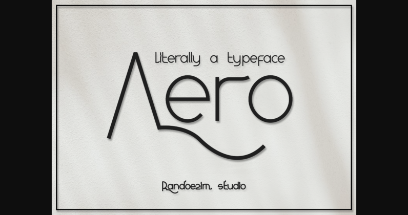 Aero Font Poster 3