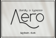 Aero Font Poster 1