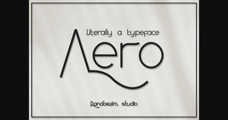 Aero Font Poster 1