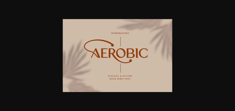 Aerobic Font Poster 3