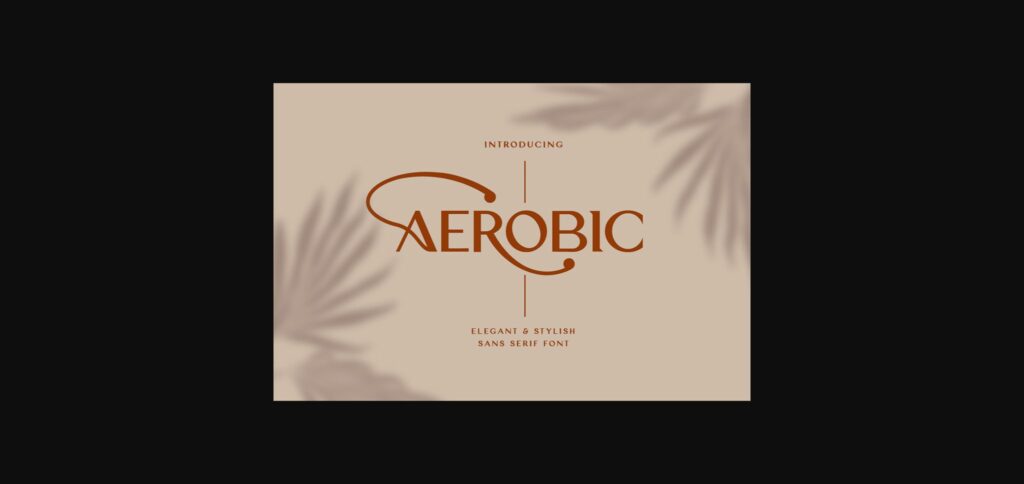 Aerobic Font Poster 1