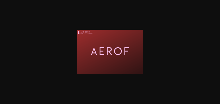 Aerof Font Poster 3