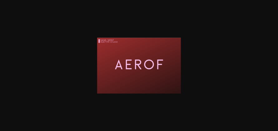 Aerof Font Poster 1