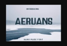 Aeruans Font Poster 1