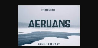 Aeruans Font Poster 1