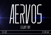 Aervos Font Poster 1