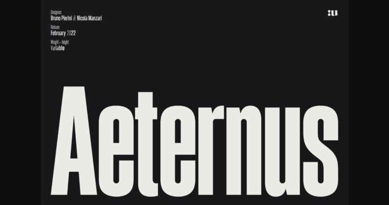 Aeternus Font Poster 3