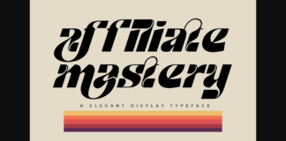 Affiliate Mastery Font Poster 1