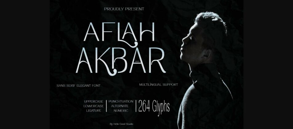 Aflah Akbar Font Poster 3