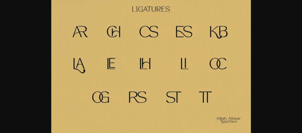 Aflah Akbar Font Poster 9