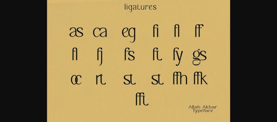 Aflah Akbar Font Poster 10