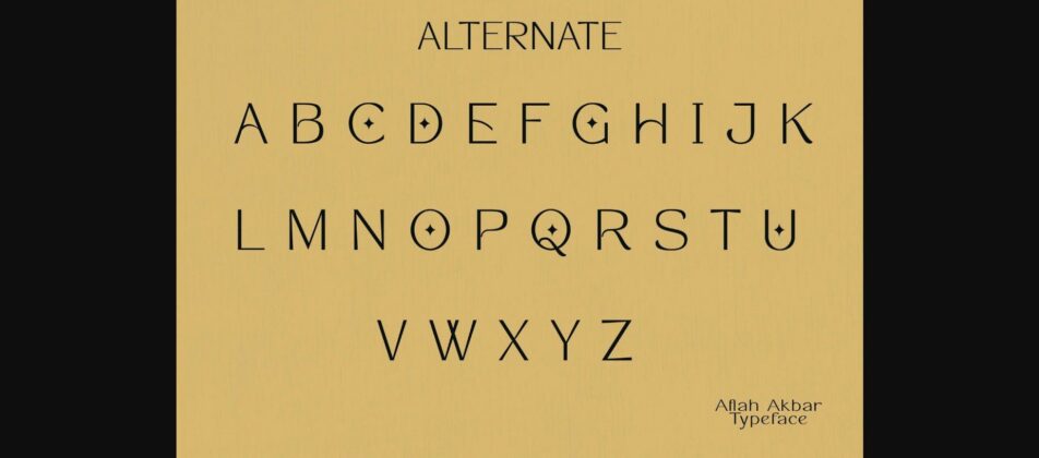 Aflah Akbar Font Poster 11