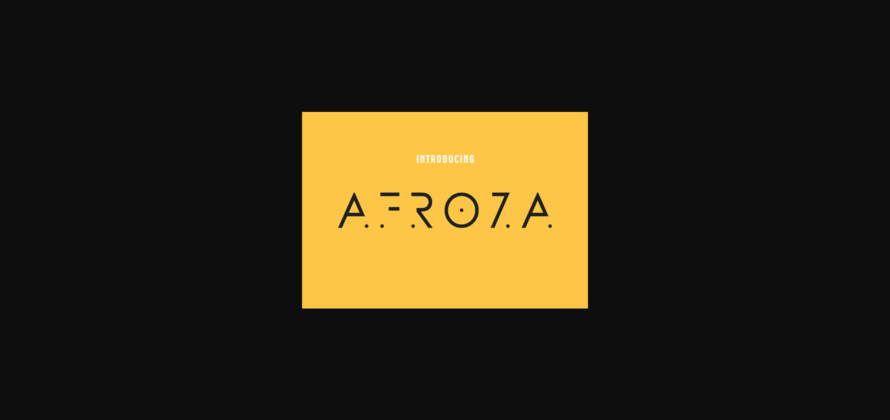 Afroza Font Poster 1