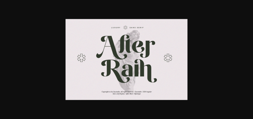 After Rain Font Poster 3
