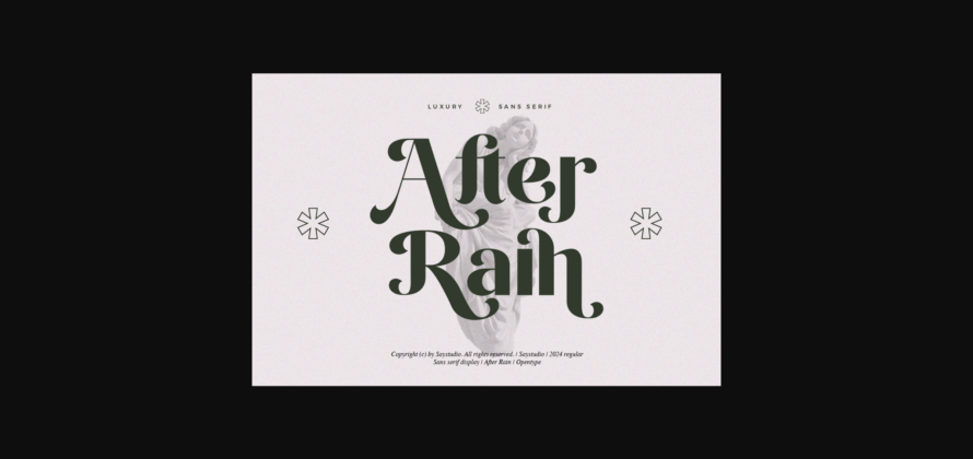 After Rain Font Poster 3