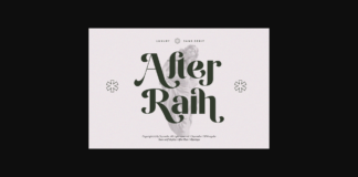 After Rain Font Poster 1