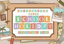 After School Holiday Font Poster 1