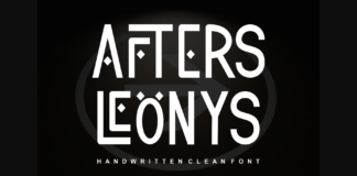 Aftersleonys Font Poster 1