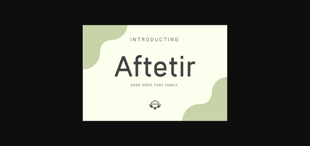 Aftetir Font Poster 1