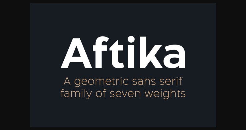 Aftika Font Poster 3