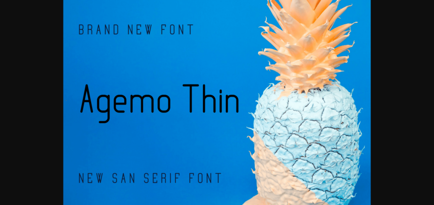 Agemo Thin Font Poster 3