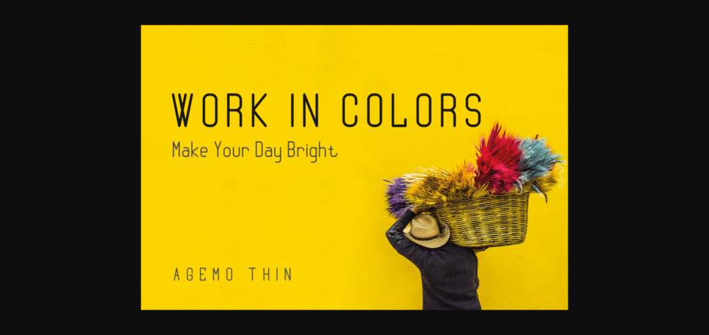 Agemo Thin Font Poster 6