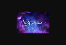 Aggressor Font Poster 1