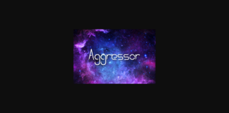 Aggressor Font Poster 1