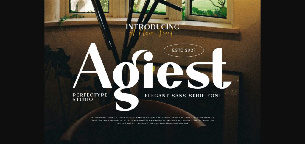 Agiest Font Poster 3