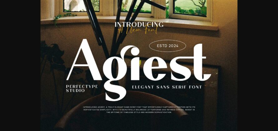 Agiest Font Poster 3
