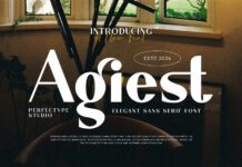 Agiest Font Poster 1