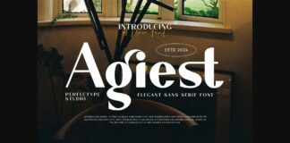 Agiest Font Poster 1