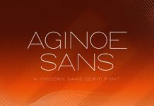 Aginoe Sans Font Poster 1