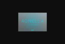 Agnella Extra Light Font Poster 1