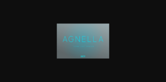 Agnella Extra Light Font Poster 1