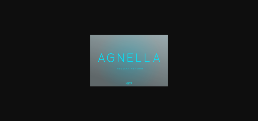 Agnella Font Poster 3