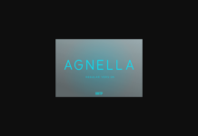 Agnella Font Poster 1