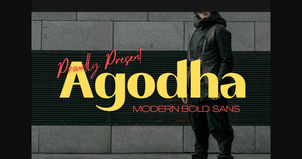 Agodha Font Poster 3