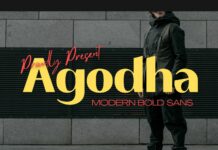 Agodha Font Poster 1