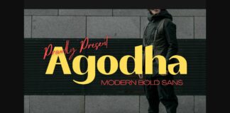 Agodha Font Poster 1