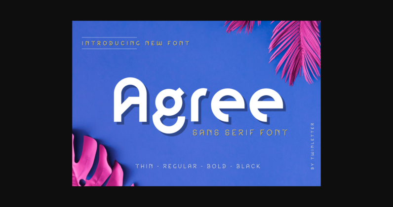 Agree Font Poster 3