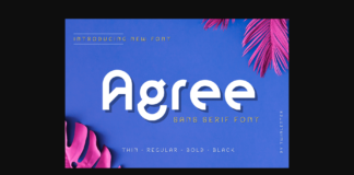 Agree Font Poster 1