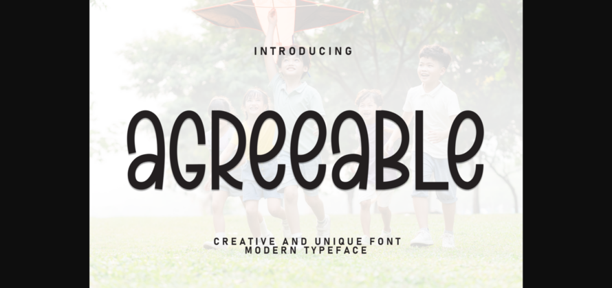 Agreeable Font Poster 3