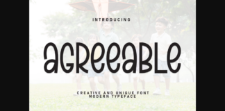 Agreeable Font Poster 1