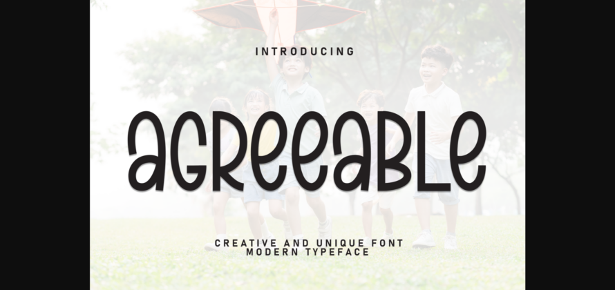 Agreeable Font Poster 1