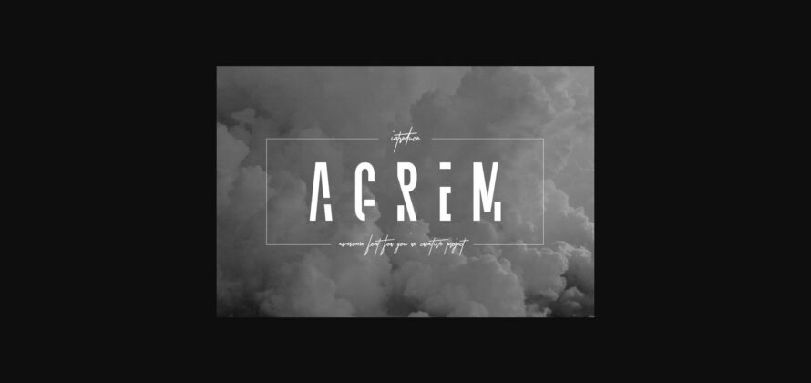 Agrem Font Poster 3