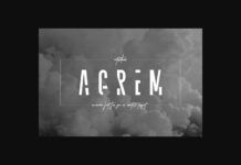 Agrem Font Poster 1