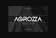Agrozza Font Poster 1