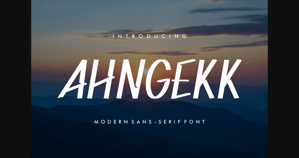 Ahngekk Font Poster 3