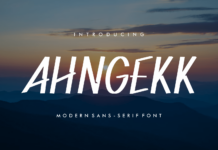 Ahngekk Font Poster 1